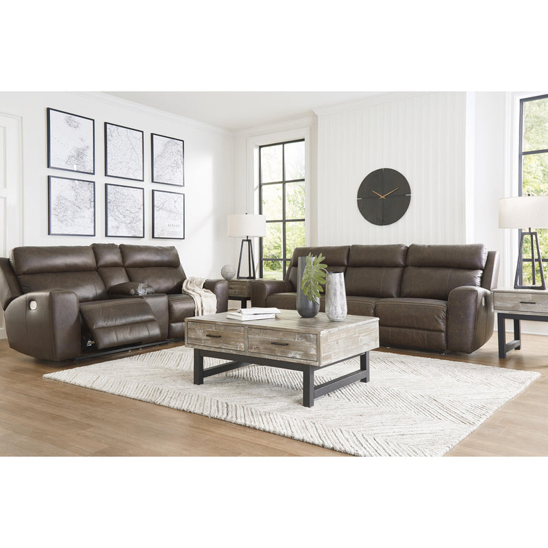 Signature Design by Ashley Roman Power Reclining Leather Match Loveseat U2540118 IMAGE 12