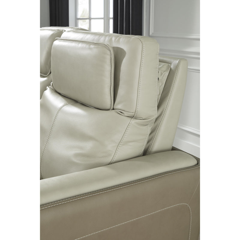 Signature Design by Ashley Battleville Power Reclining Leather Match Sofa U3070547 IMAGE 7