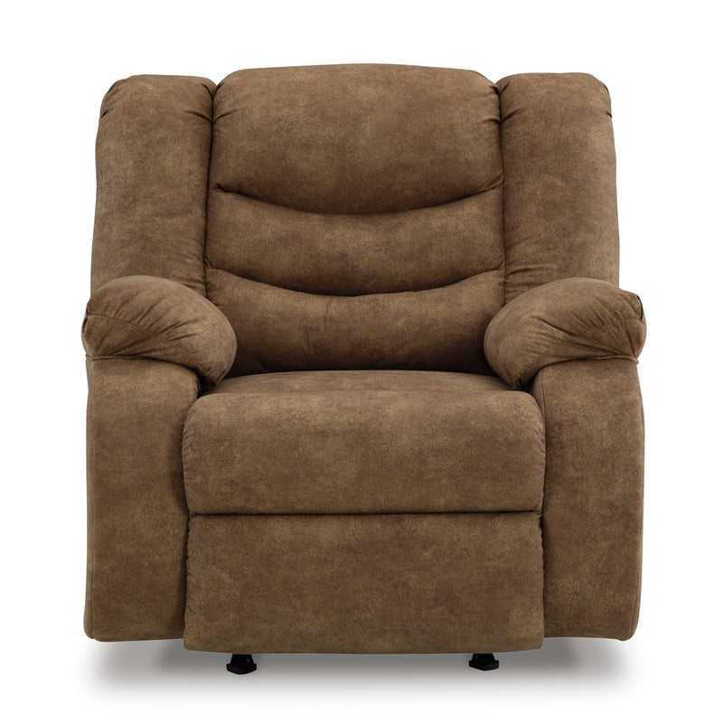 Leather look online recliner