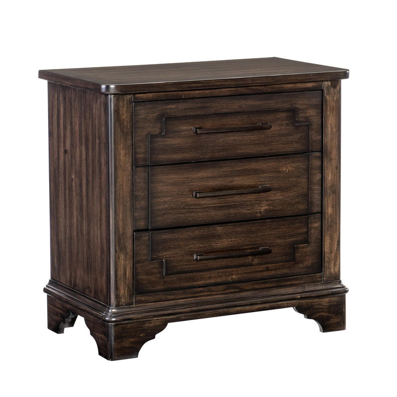 Homelegance Boone 3-Drawer Nightstand 1406-4 IMAGE 2