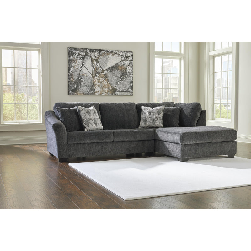 Signature Design by Ashley Biddeford Fabric Full Sleeper Sectional 3550410/3550417 IMAGE 2