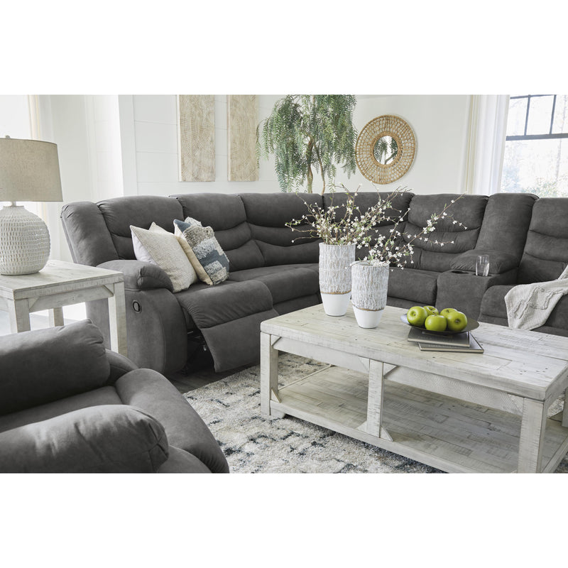 Signature Design by Ashley Partymate Reclining Leather Look 2 pc Sectional 3690348/3690349 IMAGE 9