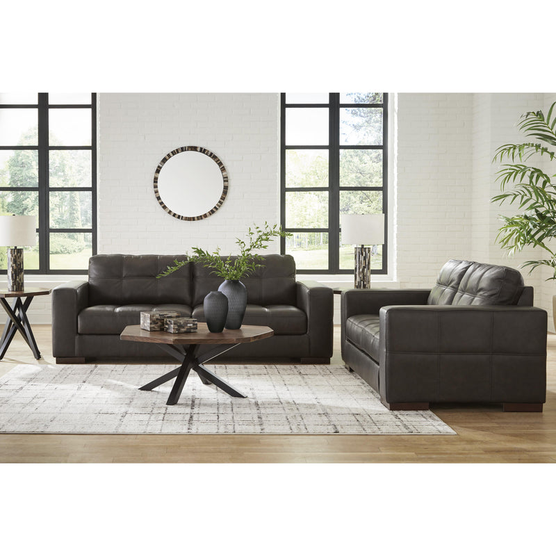 Signature Design by Ashley Luigi Stationary Leather Match Loveseat 5650635 IMAGE 9