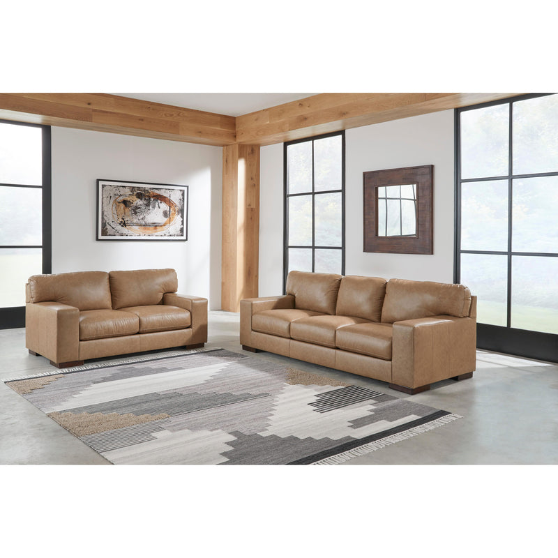 Signature Design by Ashley Lombardia Stationary Leather Match Loveseat 5730235 IMAGE 6