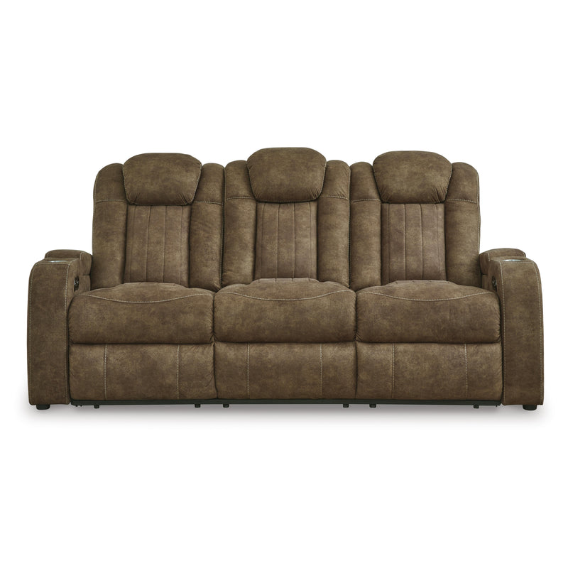 Signature Design by Ashley Wolfridge Power Reclining Leather Look Sofa 6070315 IMAGE 3