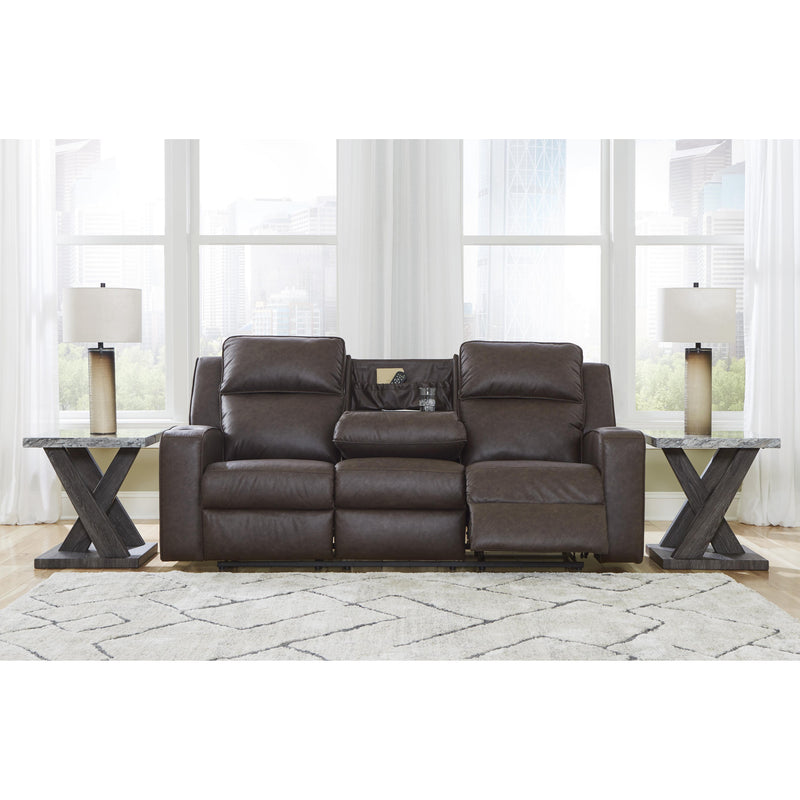 Signature Design by Ashley Lavenhorne Reclining Leather Look Sofa 6330689 IMAGE 7