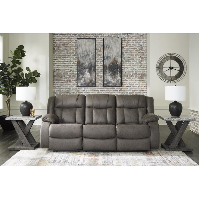 Signature Design by Ashley First Base Reclining Leather Look Sofa 6880488 IMAGE 6