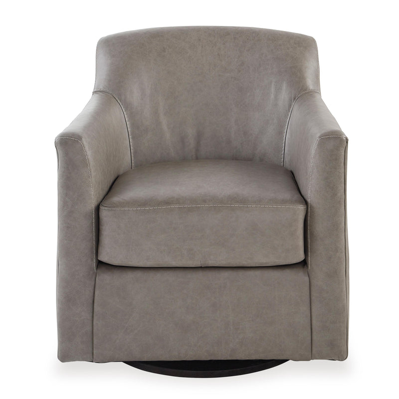 Signature Design by Ashley Bradney Swivel Leather Match Accent Chair A3000324 IMAGE 2