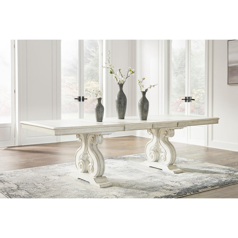 Ashley marble best sale dining table