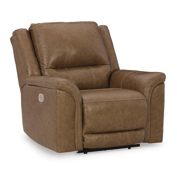 Signature Design by Ashley Trasimeno Power Leather Match Recliner U8281513 IMAGE 1