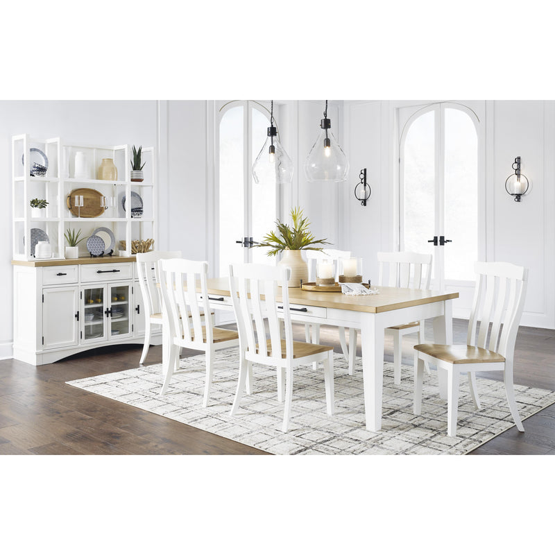 Ashley white dining online table