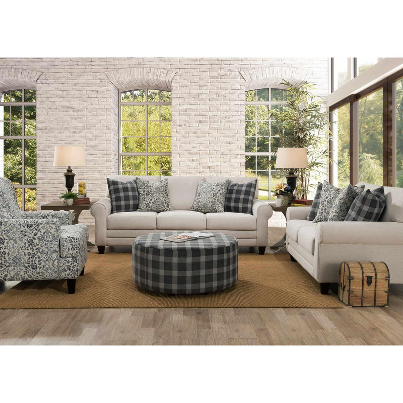 Franklin Hansen Stationary Fabric Loveseat 824-20 3011-29 IMAGE 4