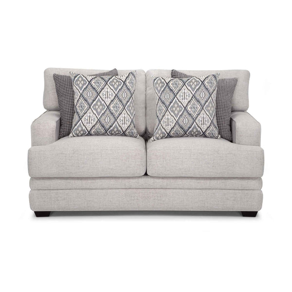 Franklin Olive Stationary Fabric Loveseat 837-20 IMAGE 1