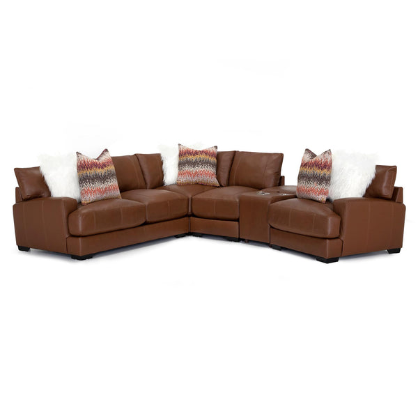 Franklin Gia Leather 5 pc Sectional 909-59/909-04/909-03/909-75/909-02 LM 90-15 IMAGE 1