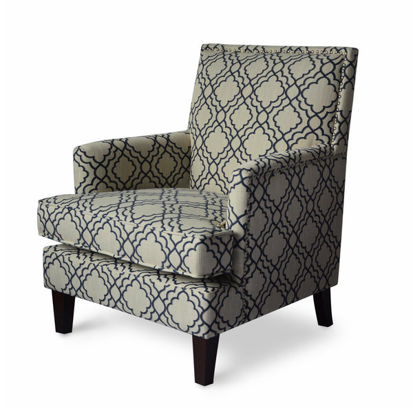 Jofran Aubrey Stationary Fabric Accent Chair AUBREY-CH-MIDNIGHT IMAGE 1