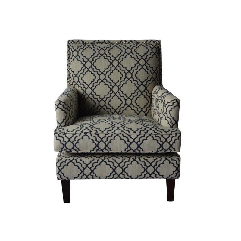 Jofran Aubrey Stationary Fabric Accent Chair AUBREY-CH-MIDNIGHT IMAGE 3