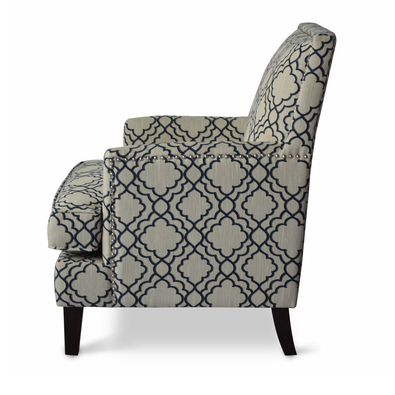 Jofran Aubrey Stationary Fabric Accent Chair AUBREY-CH-MIDNIGHT IMAGE 4