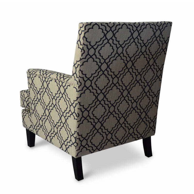 Jofran Aubrey Stationary Fabric Accent Chair AUBREY-CH-MIDNIGHT IMAGE 5