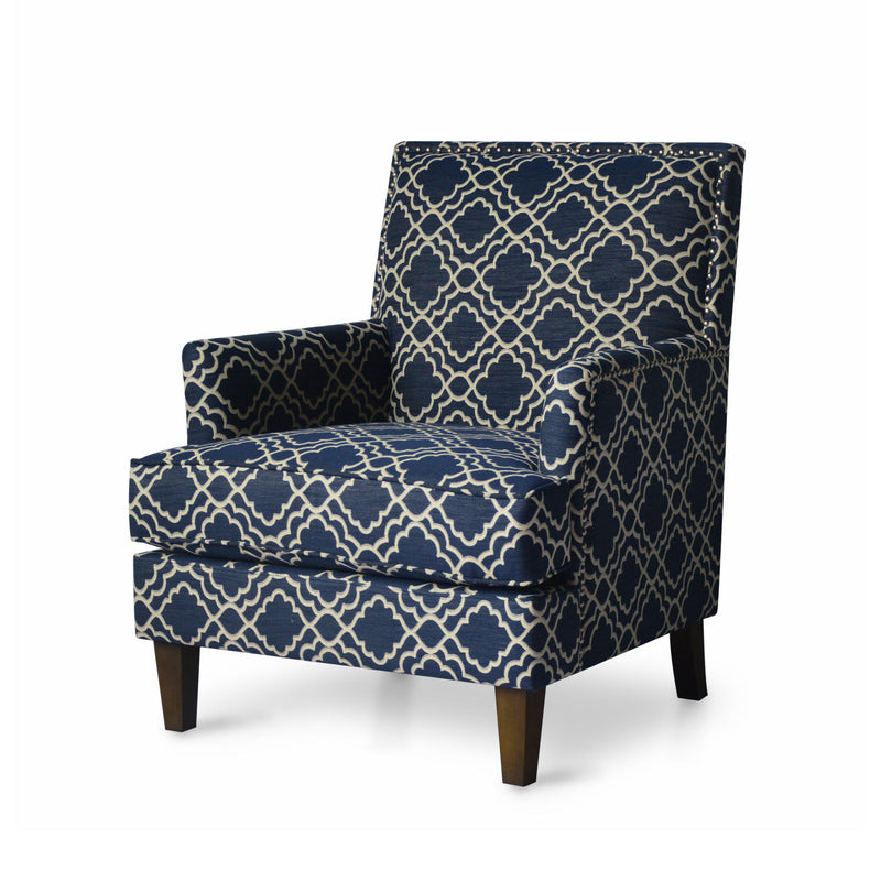 Jofran Aubrey Stationary Fabric Accent Chair AUBREY-CH-MARINE IMAGE 1