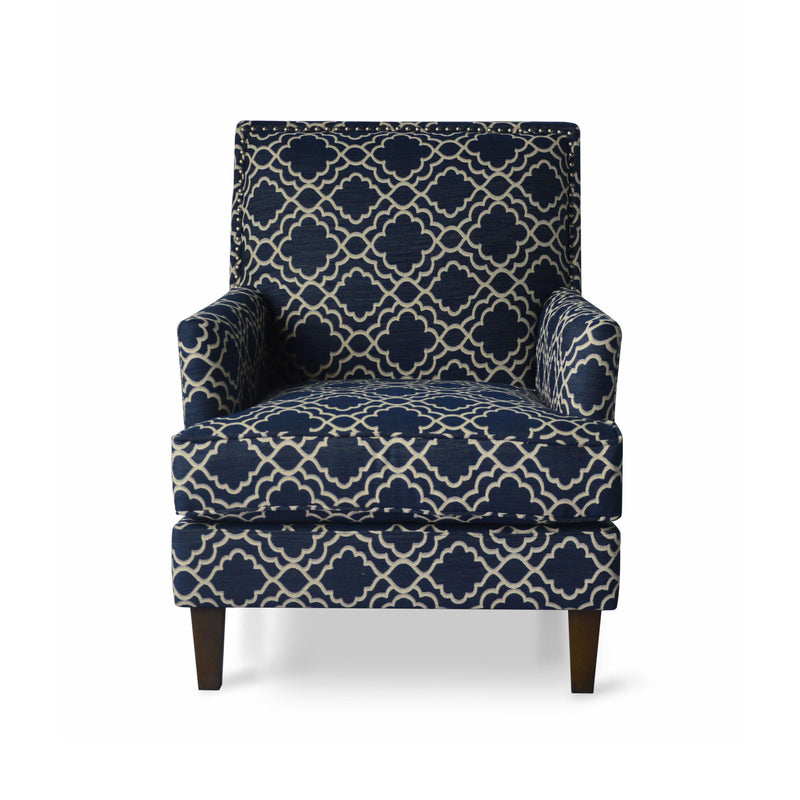 Jofran Aubrey Stationary Fabric Accent Chair AUBREY-CH-MARINE IMAGE 3