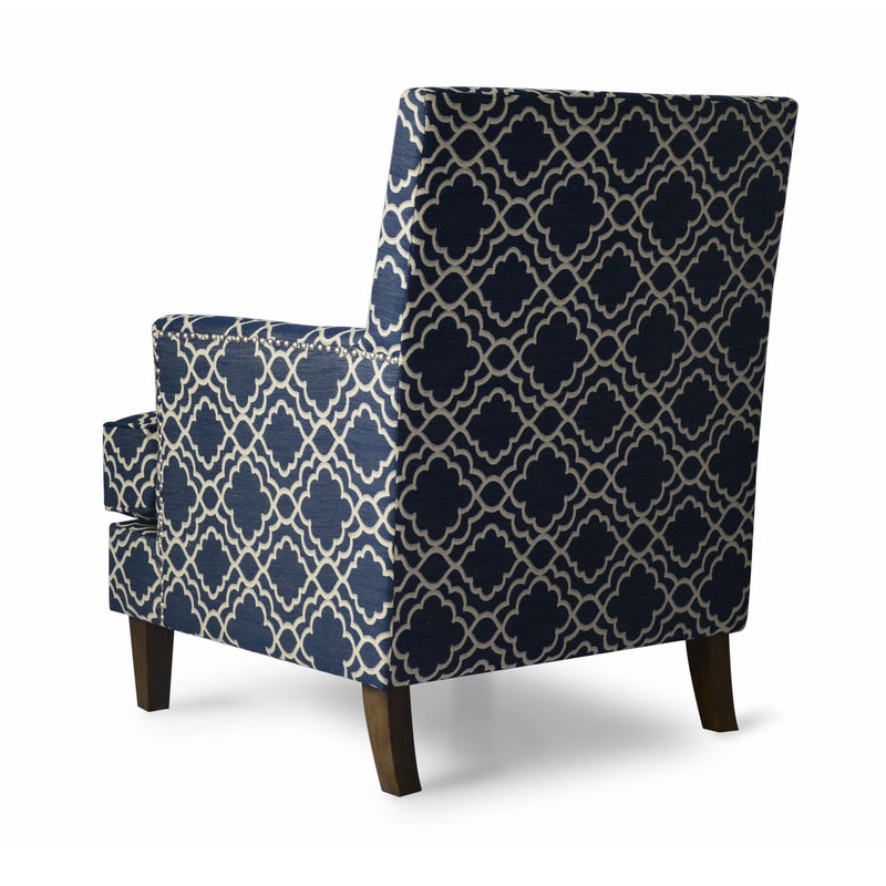 Jofran Aubrey Stationary Fabric Accent Chair AUBREY-CH-MARINE IMAGE 5