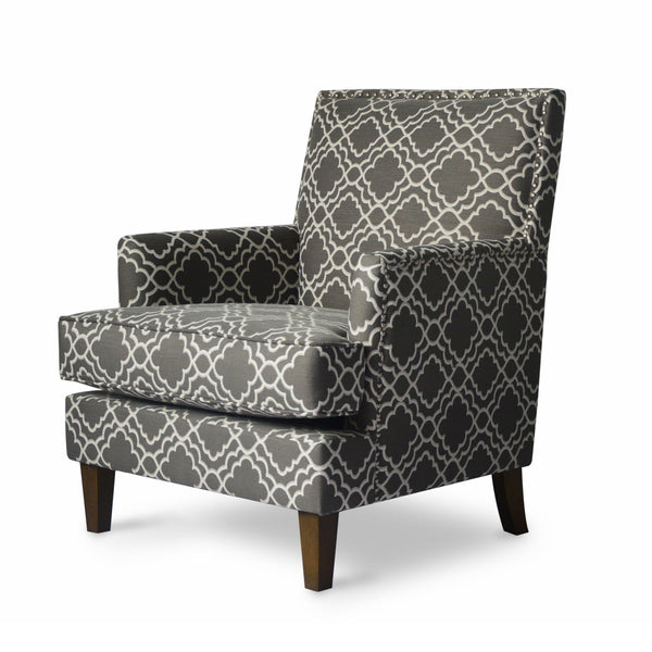 Jofran Aubrey Stationary Fabric Accent Chair AUBREY-CH-GRANITE IMAGE 1