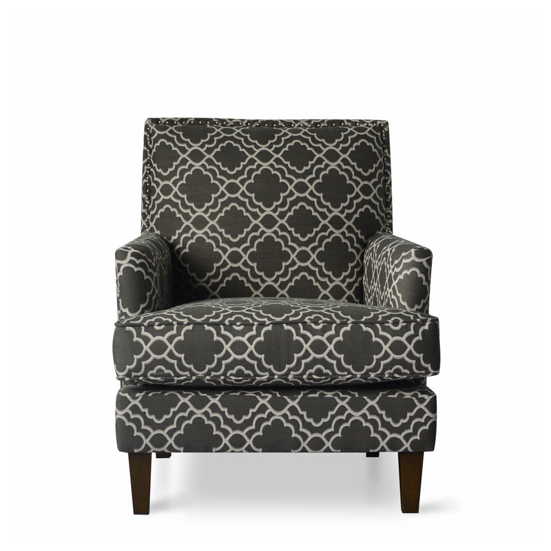 Jofran Aubrey Stationary Fabric Accent Chair AUBREY-CH-GRANITE IMAGE 3