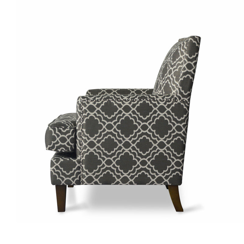 Jofran Aubrey Stationary Fabric Accent Chair AUBREY-CH-GRANITE IMAGE 4