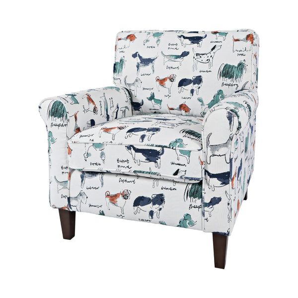 Jofran Baxter Stationary Fabric Accent Chair BAXTER-CH-MULTI IMAGE 1