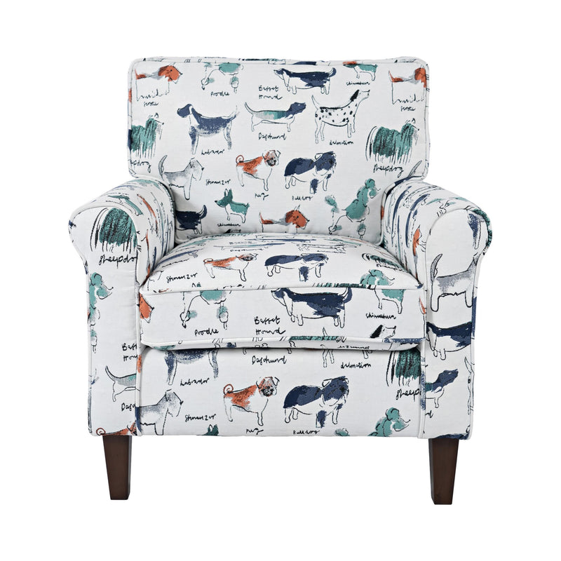 Jofran Baxter Stationary Fabric Accent Chair BAXTER-CH-MULTI IMAGE 2