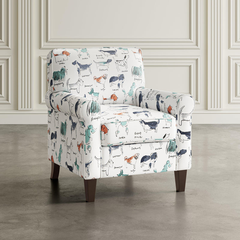 Jofran Baxter Stationary Fabric Accent Chair BAXTER-CH-MULTI IMAGE 5