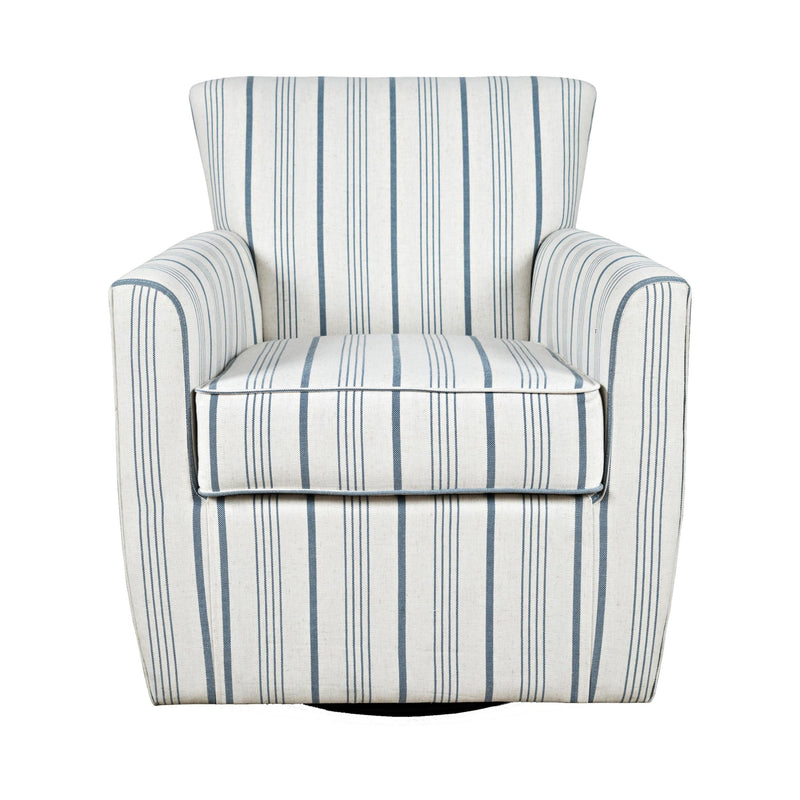 Jofran Bakley Swivel Fabric Accent Chair BLAKELY-SW-BSTRP IMAGE 2