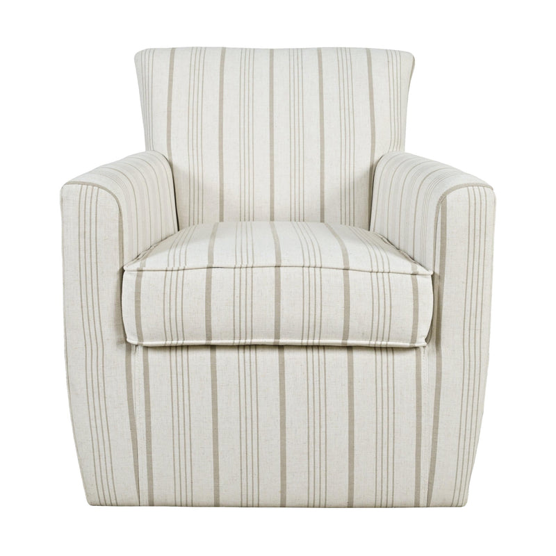 Jofran Bakley Swivel Fabric Accent Chair BLAKELY-SW-BEIGE IMAGE 2