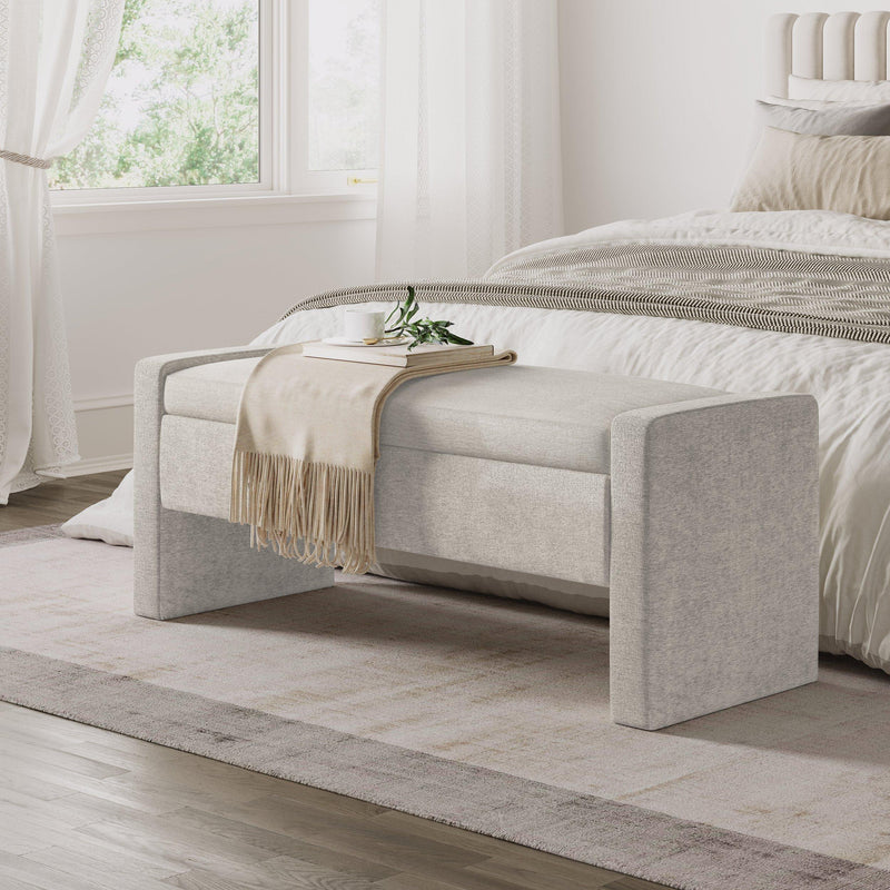 Jofran Braun Bench BRAUN-BN-GRY IMAGE 6