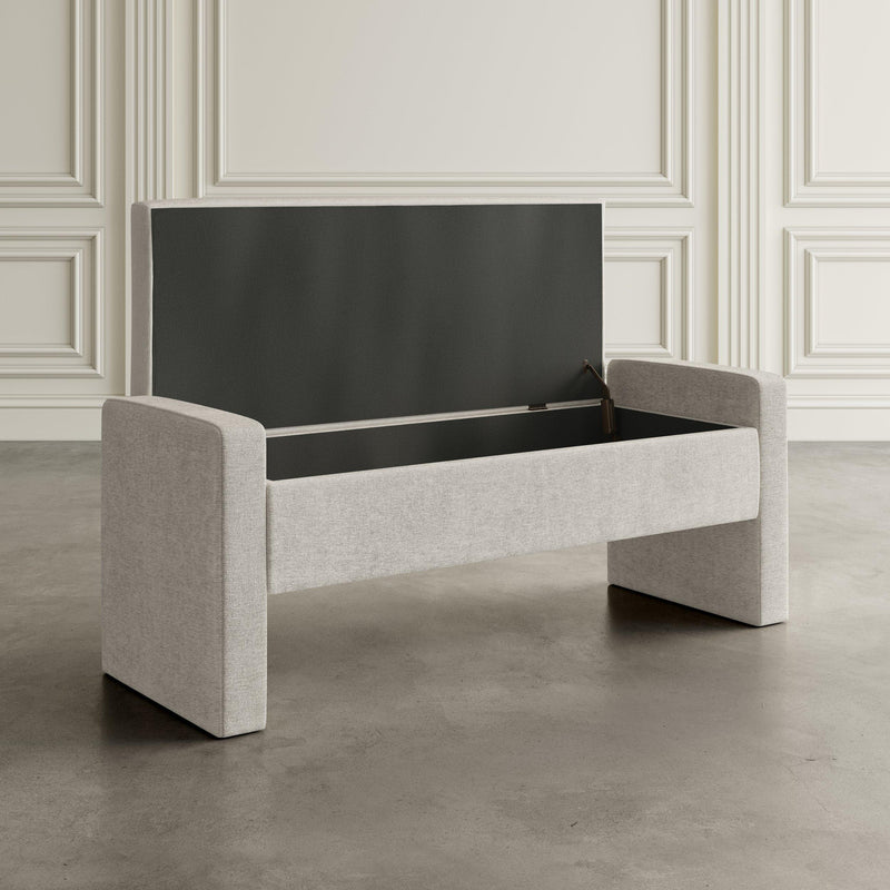 Jofran Braun Bench BRAUN-BN-GRY IMAGE 8