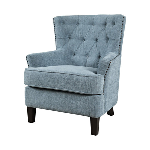 Jofran Bryson Stationary Fabric Accent Chair BRYSON-CH-BLUE IMAGE 1