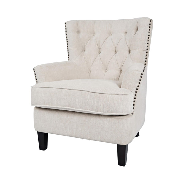 Jofran Bryson Stationary Fabric Accent Chair BRYSON-CH-OAT IMAGE 1
