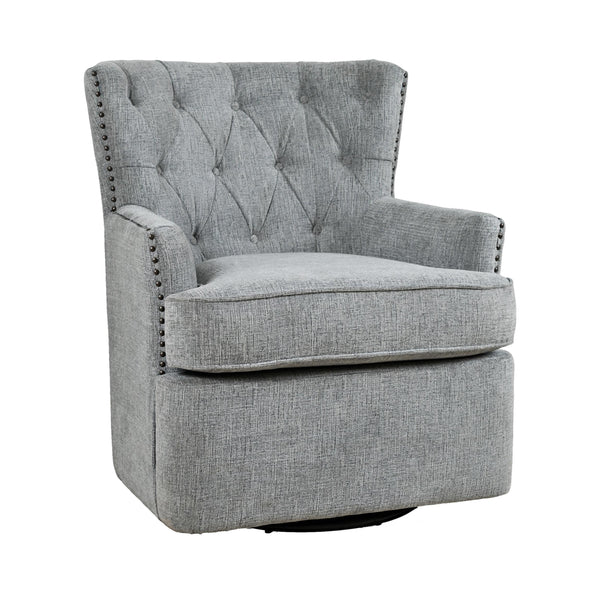 Jofran Bryson Swivel Fabric Accent Chair Bryson Swivel Accent Chair - Bryson Ash IMAGE 1