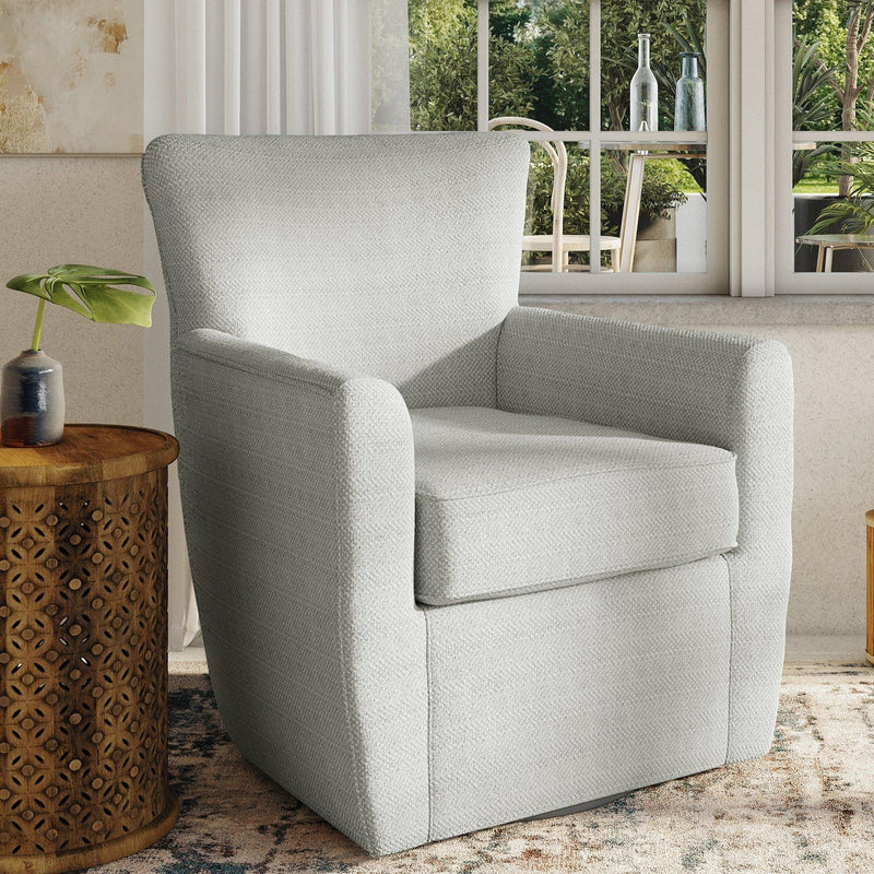 Jofran Harper Swivel Fabric Accent Chair HARPER-SW-CLOUD IMAGE 5