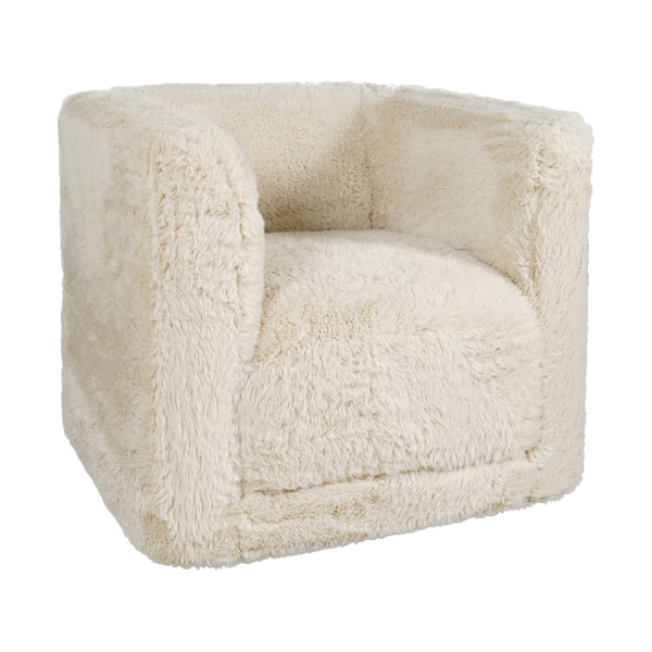 Jofran Huggy Swivel Fabric Accent Chair HUGGY-SW-SAND IMAGE 1