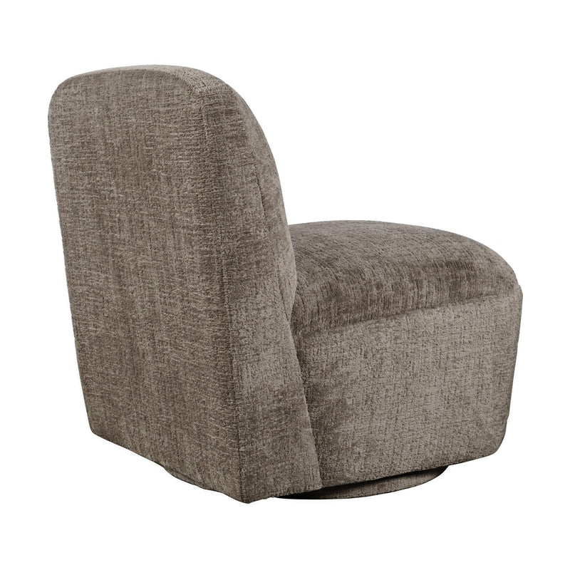 Jofran Josie Swivel Fabric Accent Chair JOSIE-SW-MINK IMAGE 4