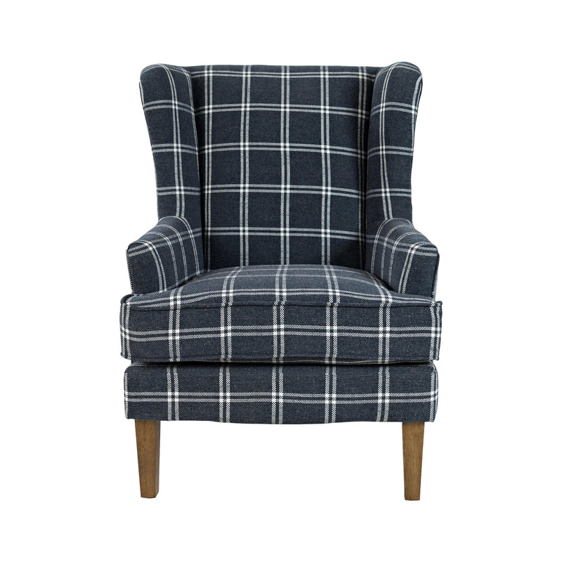 Jofran Lacroix Stationary Fabric Accent Chair LACROIX-CH-NAVY IMAGE 2