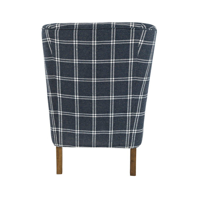 Jofran Lacroix Stationary Fabric Accent Chair LACROIX-CH-NAVY IMAGE 3