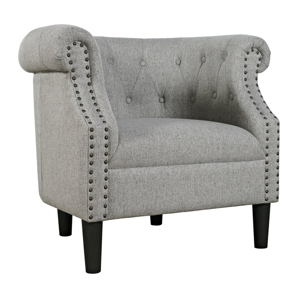 Jofran Lily Stationary Fabric Accent Chair LILY-CH-ASH IMAGE 1