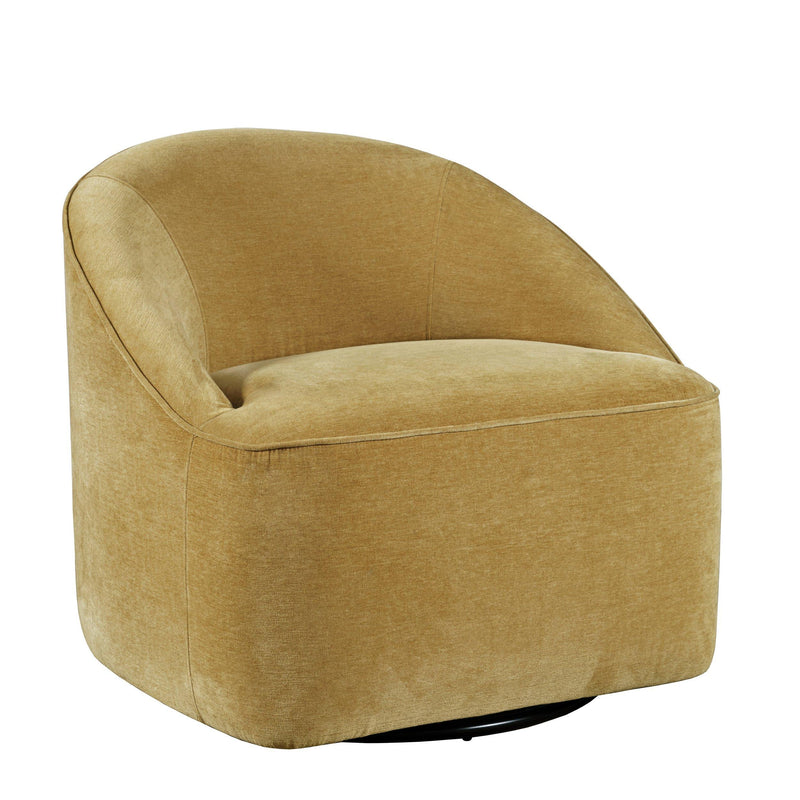 Jofran Lulu Swivel Fabric Accent Chair LULU-SW-GOLD IMAGE 1