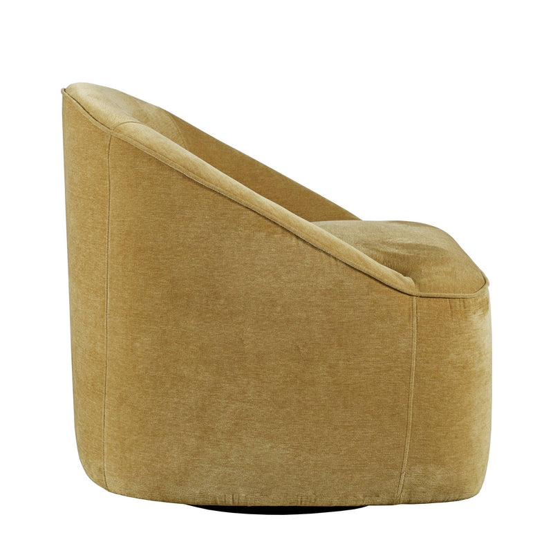 Jofran Lulu Swivel Fabric Accent Chair LULU-SW-GOLD IMAGE 3