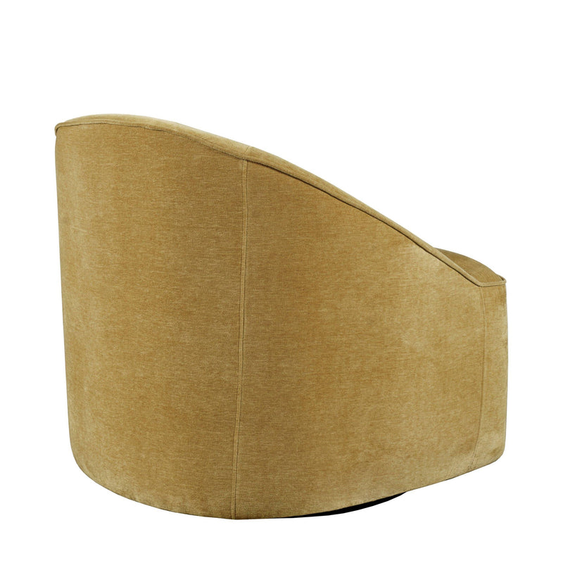 Jofran Lulu Swivel Fabric Accent Chair LULU-SW-GOLD IMAGE 4