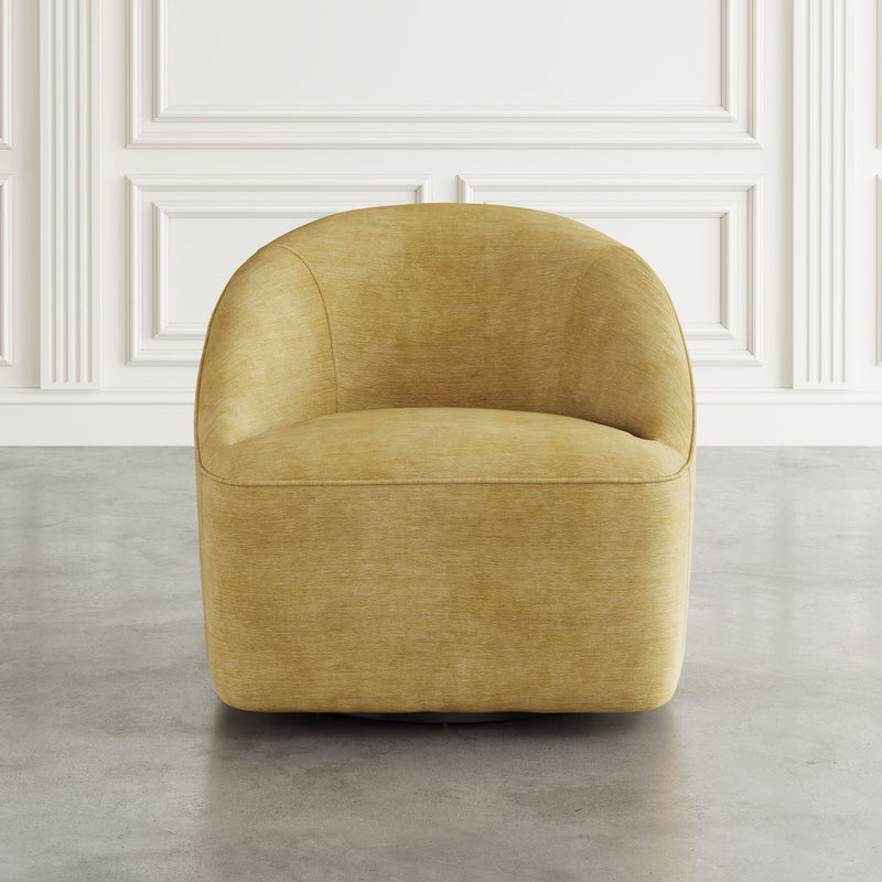 Jofran Lulu Swivel Fabric Accent Chair LULU-SW-GOLD IMAGE 7