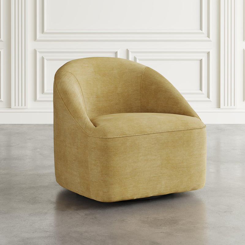 Jofran Lulu Swivel Fabric Accent Chair LULU-SW-GOLD IMAGE 8