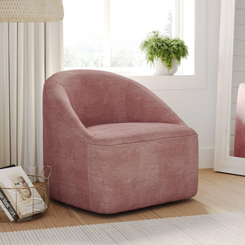 Jofran Lulu Swivel Fabric Accent Chair LULU-SW-LILAC IMAGE 6